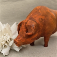 staende-keramik-gris-orange-Bornholm-sparegris-gammel